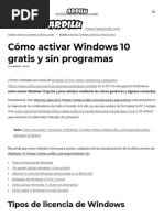 Activar Windows Windows 10 Fabricante Original De Equipo