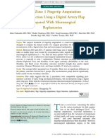 Tamai Zone 1 Fingertip Amputation: Reconstruction Using A Digital Artery Flap Compared With Microsurgical Replantation