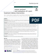 Head and Neck Cancer Survivors ' Preferences For and Evaluations of A Post-Treatment Dietary Intervention