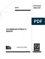 NORMA COVENIN 3290-97 DISEÑO DE ALUMBRADO PUBLICO.pdf