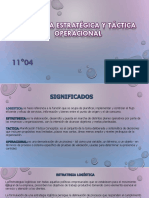 Logística Estratégica y Táctica Operacional