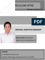 Curriculum Vitae: Michael Ignatius Mamahit