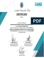 Certificado Coneii 2019