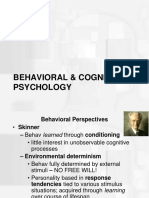 Behavioral & Cognitive Psychology