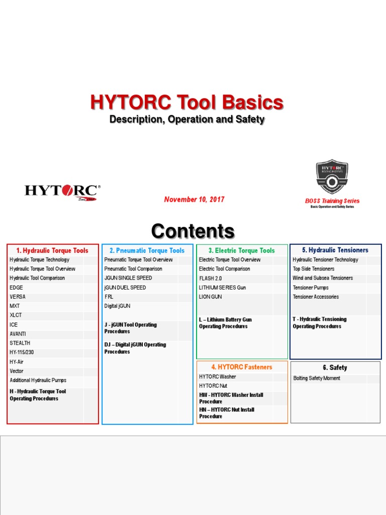 hytorc_tool_basics_manual.pdf Nut (Hardware) Pump
