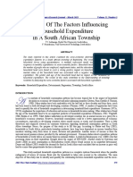 Analysis of The Factors Influencing Household Expenditure