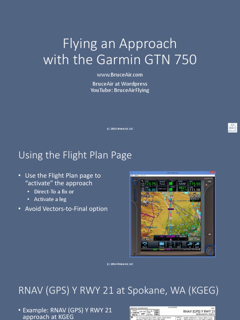 Garmin GTN 750 Approach Guide | PDF | Air Traffic Control | Aviation Safety
