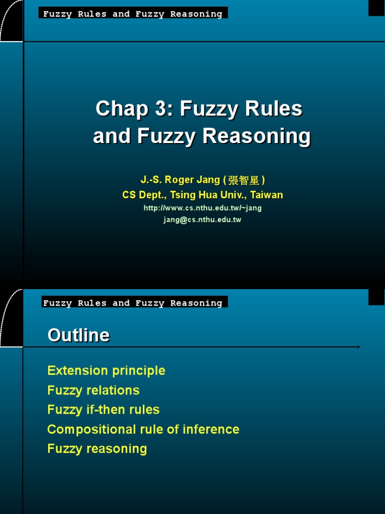 Fuzzy Rules and Reasoning Explained | PDF | Fuzzy Logic | Deductive ...