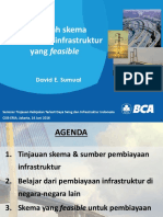 David Sumual Menelaah Skema Pembiayaan Infrastruktur Yang Feasible