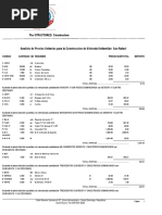 Analisis de Los Costos de La Vivienda