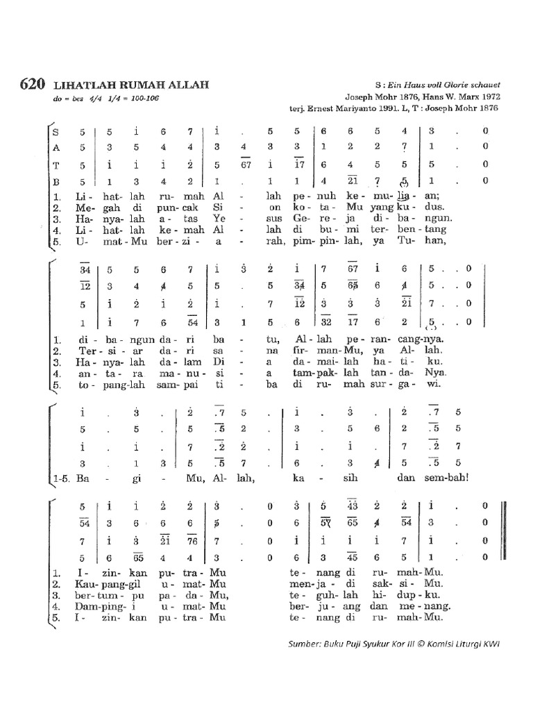 Lihatlah Rumah Allah (PS 620) | PDF