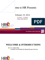 Welcome To HR Presents: February 19, 2014
