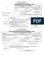 Registration Form: Philippine Educational Placement Test