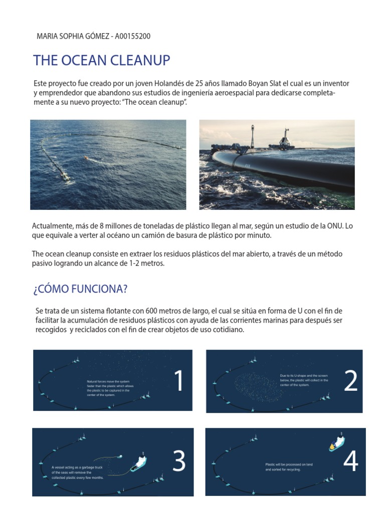 Proyecto The Ocean Cleanup: Solución Plástica | PDF | El plastico ...