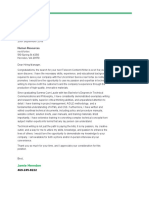 Cover Letter PDF