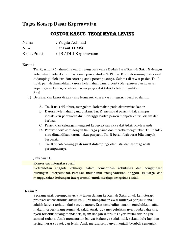 Contoh Soal Kasus Stroke Dikdasmen