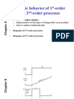 Dynamic Behavior of 1 - Order and 2 - Order Processes: ST ND