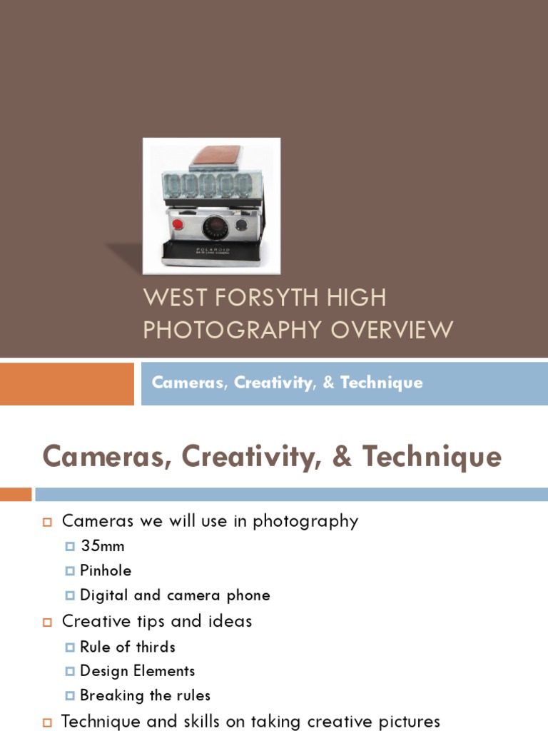 Photography Techniques and Equipment Overview | PDF | Camera | Digital ...