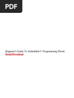 Beginners Guide To Embedded C Programming Ebook