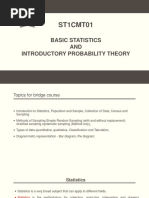 Bridge course for statistics