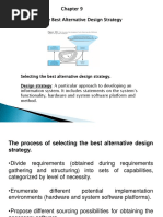 Chapter 9 - Selecting The Best Alternative Design Strategy