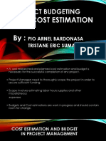 Project Budgeting: and Cost Estimation by