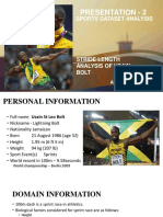 Usain Bolt - Stride Length Analysis