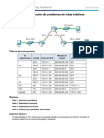 2.3.2.3 Packet Tracer - Troubleshooting Static Routes Instructions