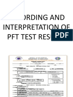 Recording and Interpretation of PFT Test Results