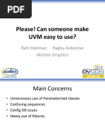 Can Someone Make UVM Easy Slides PDF