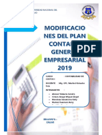 Modificaciones Del Plan Contable General Empresarial 2019