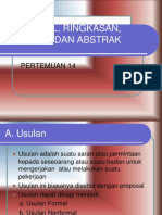 Pert. 14 Usulan, Ringkasan, Ikhtisar, dan Abstrak-1.ppt