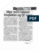 Abante Tonite, Sept. 26, 2019, Mga Porn Tabloid Inupakan NG QC Cong PDF