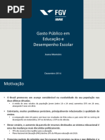 Gasto Público em Educação e Desempenho Escolar