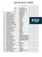 Absensi Rapat Osis