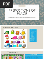 Prepositions of Place: Students Are Able To Give Information About Where Things Are