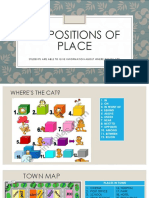 Prepositions of Place: Students Are Able To Give Information About Where Things Are