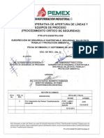 Apertura líneas proceso