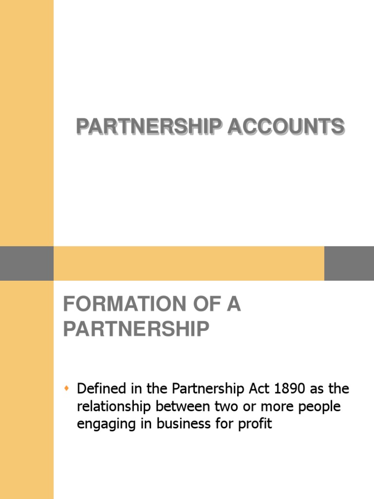 Partnerships PDF Partnership Debits And Credits