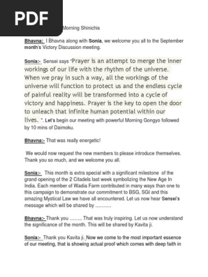 Emcee Script For Sept 2019 Pdf Religious Belief And Doctrine Religious Behaviour And Experience