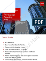 ACCA Revision Session: F7 Financial Reporting (Day 1) : Hamza Abdul Haq