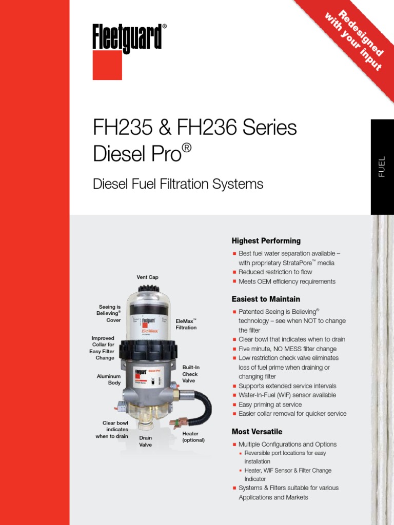 FH235 & FH236 Series Diesel Pro Flyer | PDF | Diesel Engine | Hvac