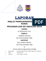 Laporan Program Jom Ke Sekolah KPM & PDRM 2019