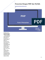 Membuat Form Pencarian Dengan PHP Dan MySQL PDF