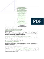 Biomarkers of Community-Acquired Pneumonia: A Key To Disease Diagnosis and Management