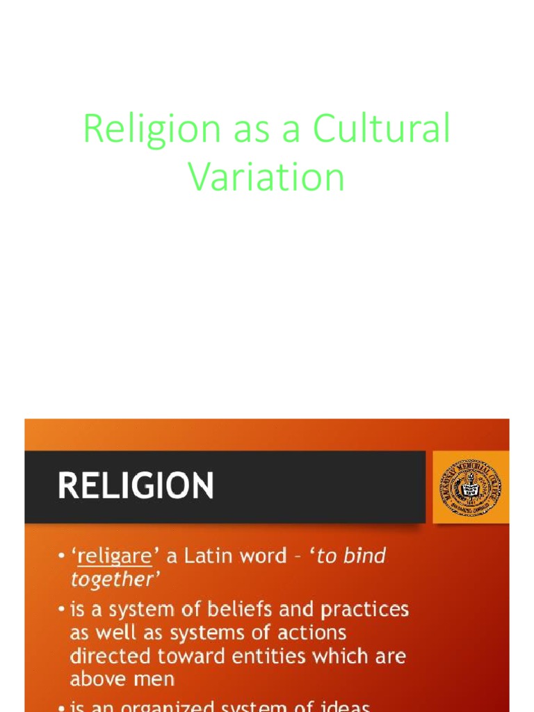 Cultural Variations in Religion | PDF | Religion And Belief
