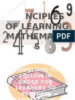 Principles of Learning Mathematic S