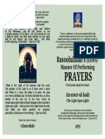 Rasoolullaah's Manner of Performing Prayer