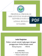 Proposal Program Kreativitas Mahasiswa Kewirausahaan Azmal Hudaya 5171143001