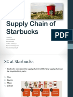Supply Chain of Starbucks: Group 6 Sona Pathak Meet Patel Vishal Katariya Narender Vignesh Amandeep Singh